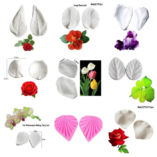 🌷 【Single Mold Option】Handmade Silicone Flower Mold — Select Your Favorite Design 🌸