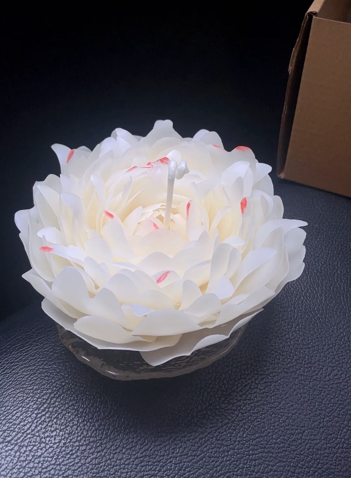Handmade Beeswax Peony Scented Candle - Natural Bees Wax Floral Candle for Home Decor, Gifts & Aromatherapy