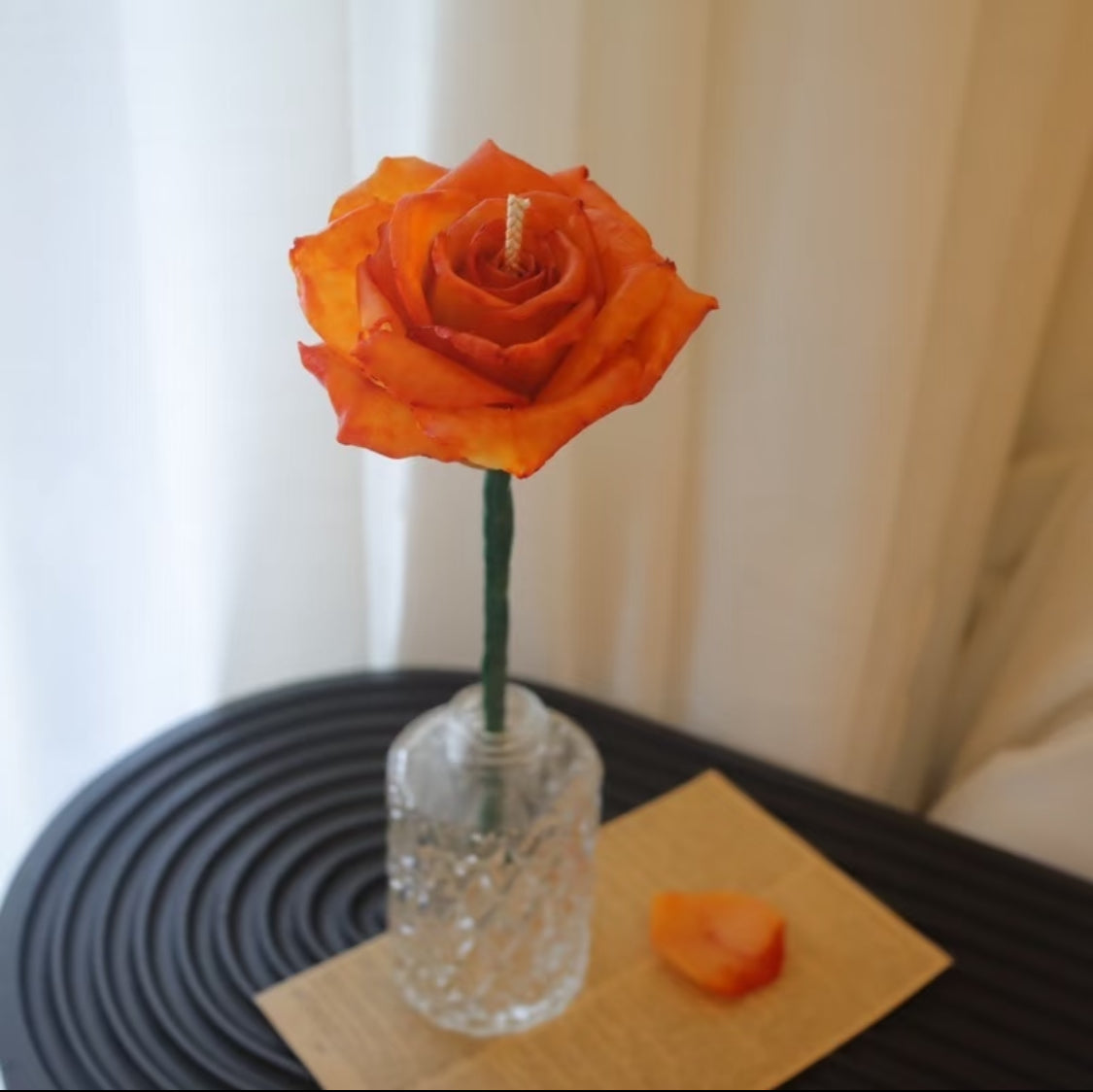 Handmade Beeswax Roses Candle | Unique Handcrafted Artwork