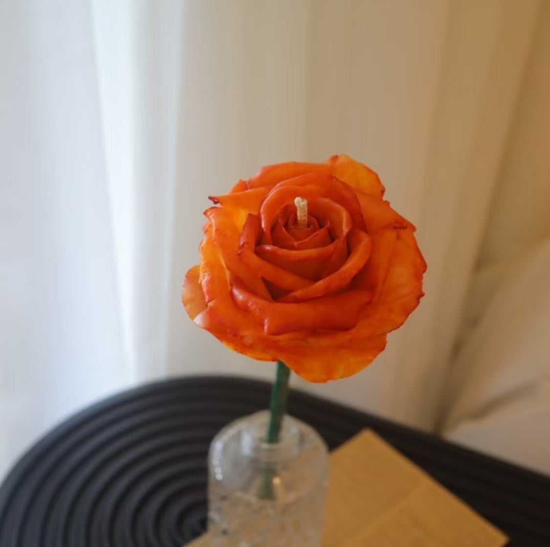 Handmade Beeswax Roses Candle | Unique Handcrafted Artwork